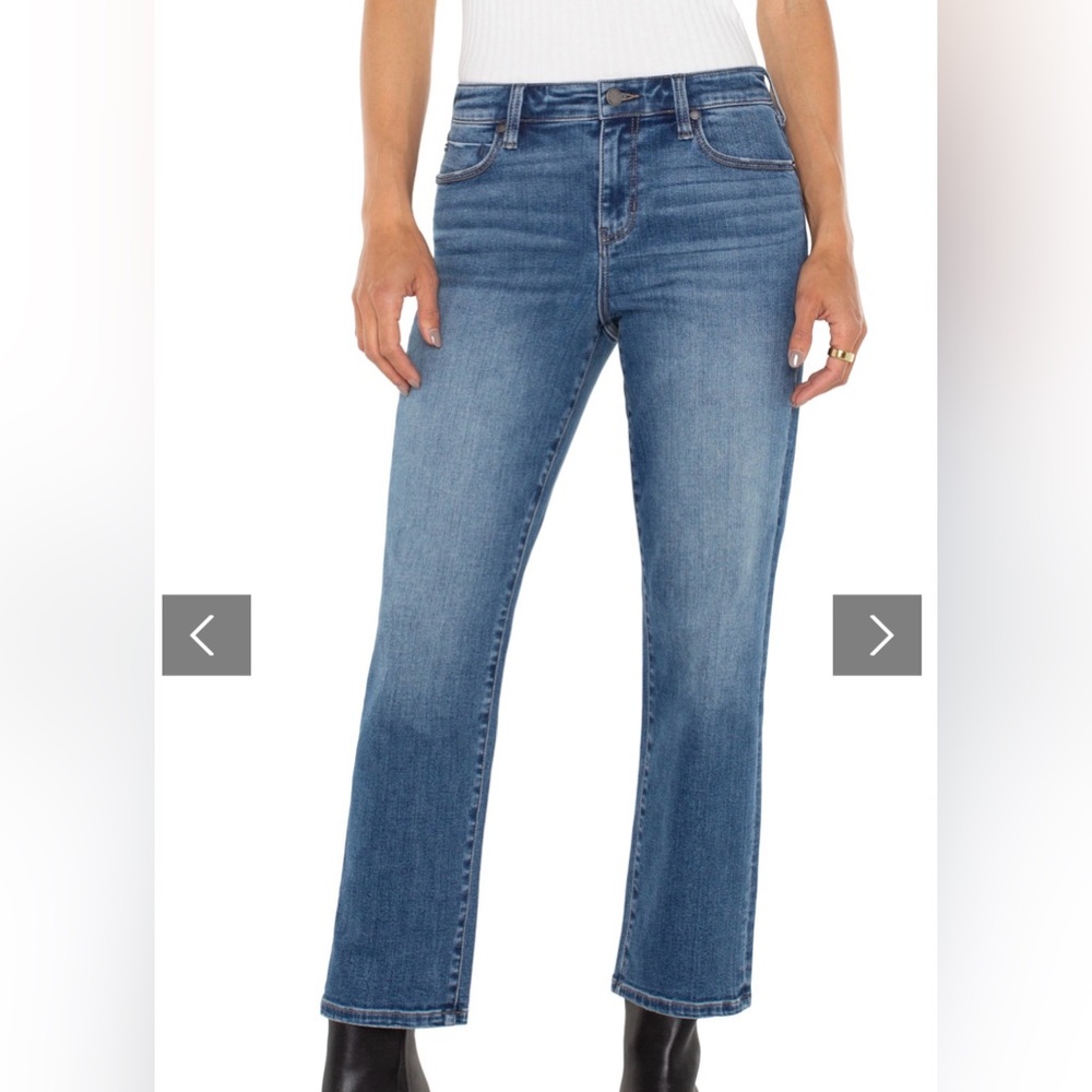 BNWOT Liverpool Kennedy Straight Crop Denim